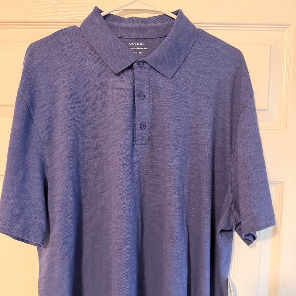 Vince | Classic Slub Polo Shirt | Size XXL